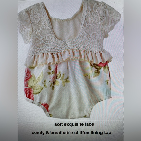 6-9mo lace romper or onesie infant - Picture 4 of 6